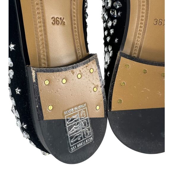 Gucci Jordaan Black Suede Loafers With Crystal Appliqué - Picture 16 of 16